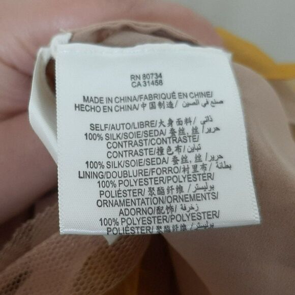 BCBGMaxAzria Runway Samantha Dress in Hazel Yellow sz 12 - Picture 10 of 10